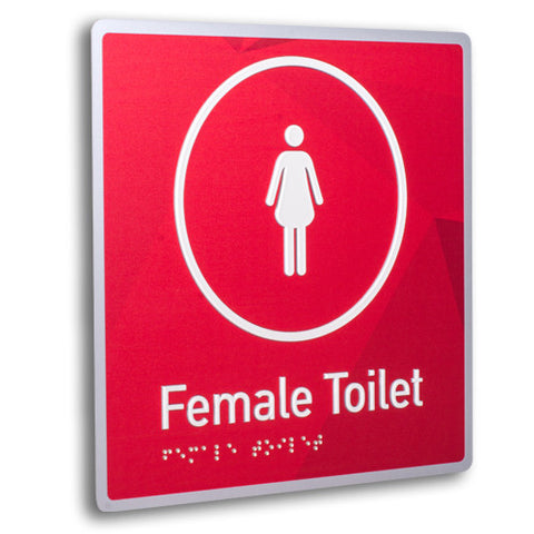 Unique Toilet Braille Sign Designs for NAB.