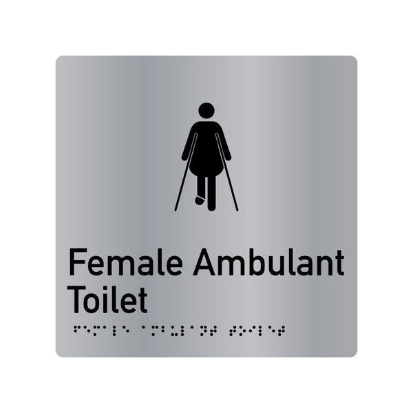 Female Ambulant Toilet, SNA Aluminium with Classic design. (AC FAT 303)