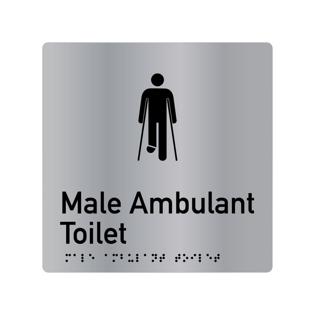 Male Ambulant Toilet, SNA Aluminium with Classic design. (AC MAT 304)