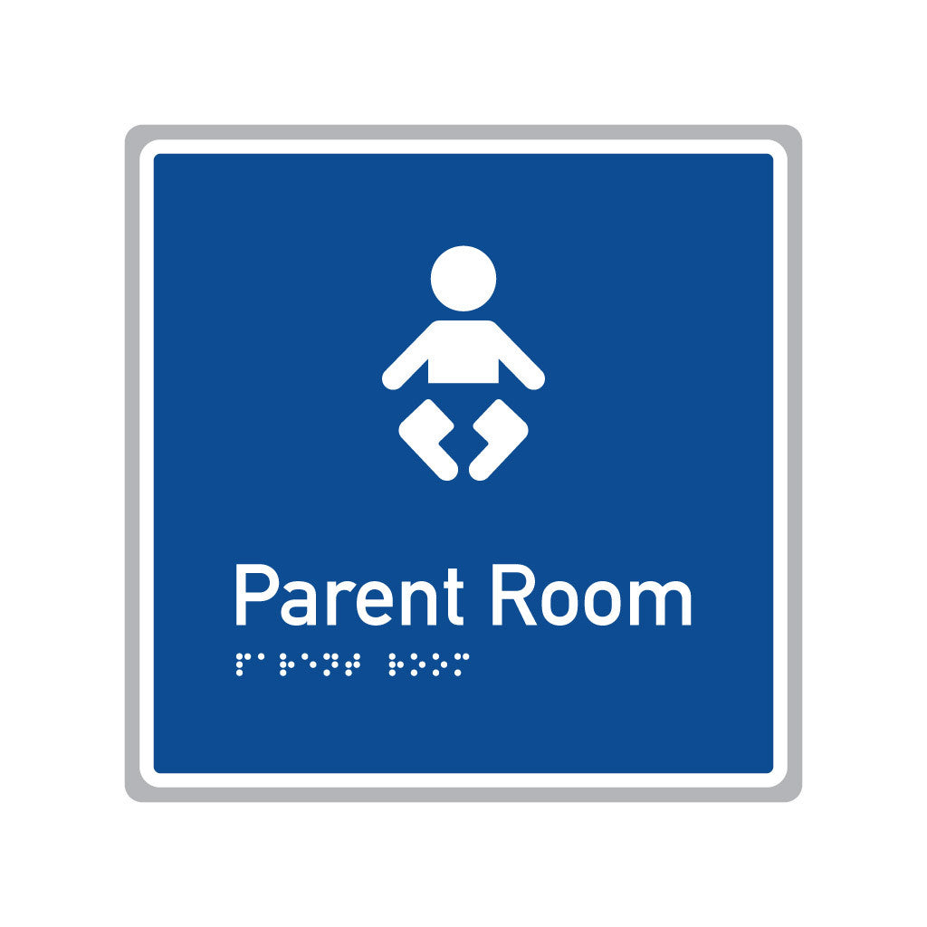 Parent Room, SNA Aluminium, Blue Back with White Border. (BWB PR 527)