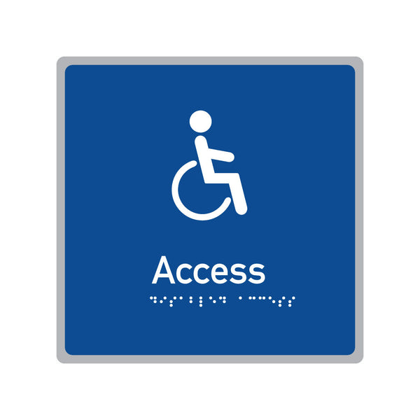 Access, SNA Aluminium, Blue Background. (BL A 631)